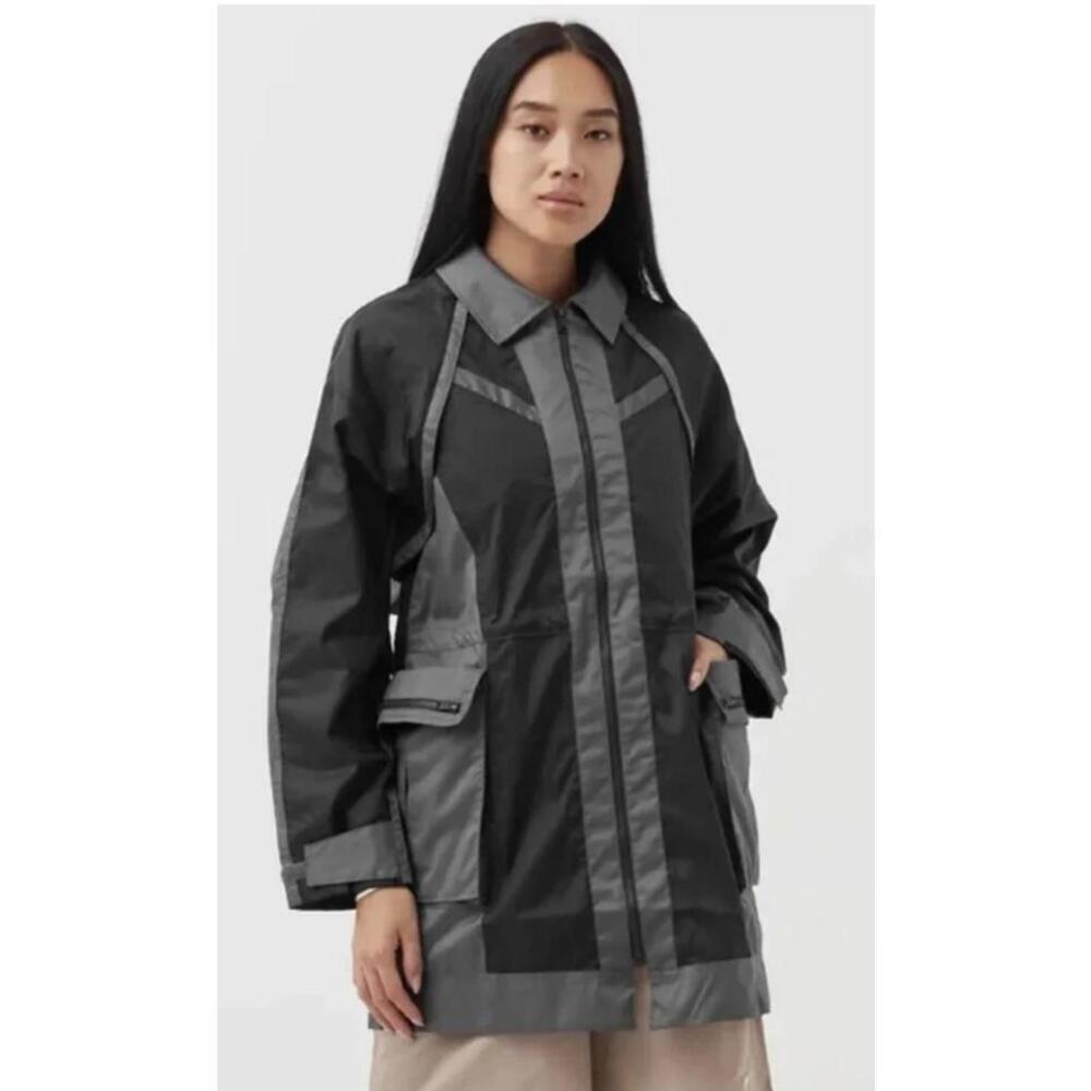 Nike Jordan Women's Color Block Next Utility Capsule Jacket (Medium, Gray/Black) - Picture 1 of 9